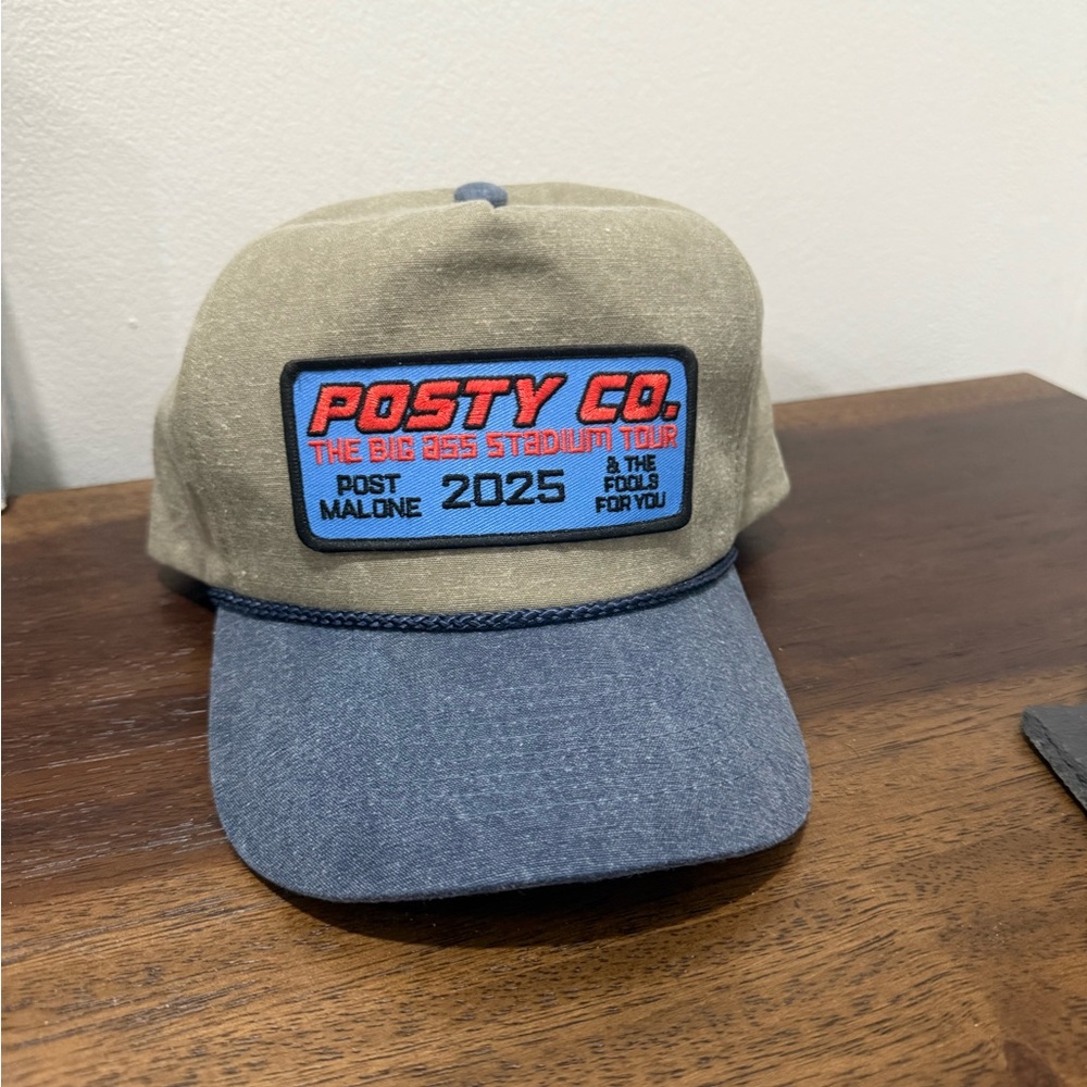 Posty Co. Two-Tone Cap 2025 tour post Malone merch